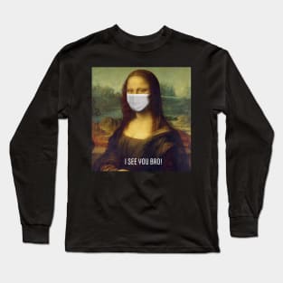 Monalisa-covid-19 Long Sleeve T-Shirt